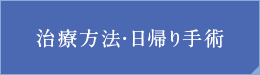 治療方法・日帰り手術